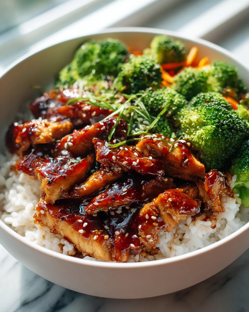 Sticky Chicken Bowls: Schnelles und schmackhaftes Abendessen