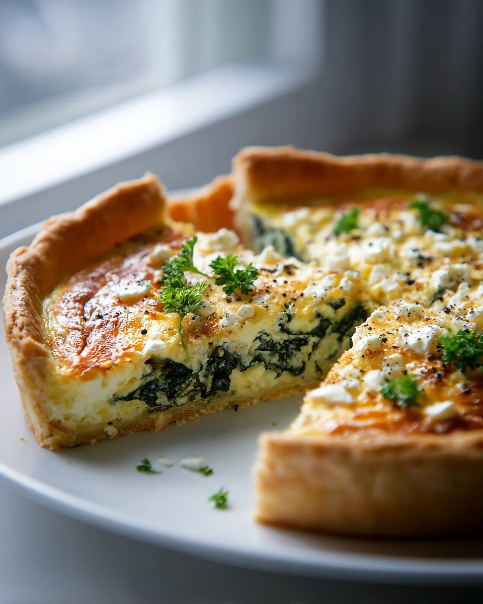 Festliche Osterbrunch Quiche: Spinat & Feta zum Verlieben