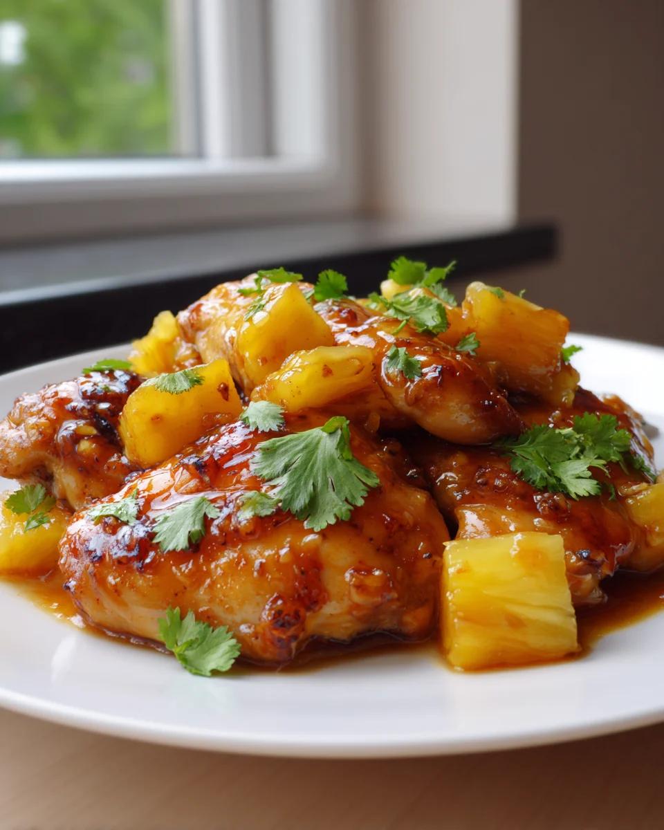 Brauner Zucker Ananas Hähnchen Rezept – Süß & Saftig