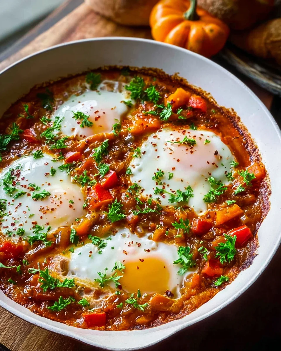 Kürbis-Shakshuka: Dein herzhaftes & wärmendes Herbstgericht.