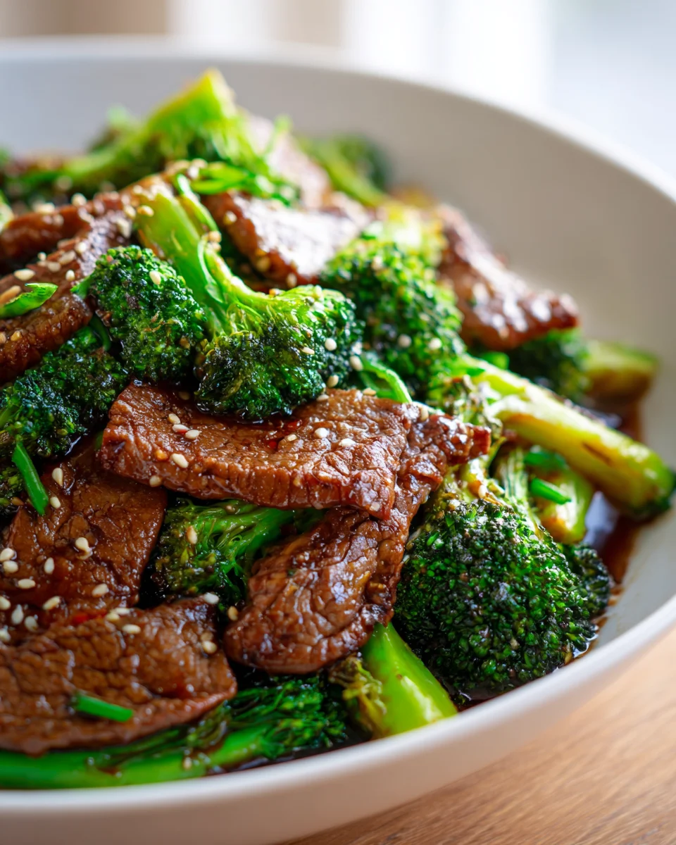Schnelles Chinese Beef & Broccoli mit Sesam-Sojasauce