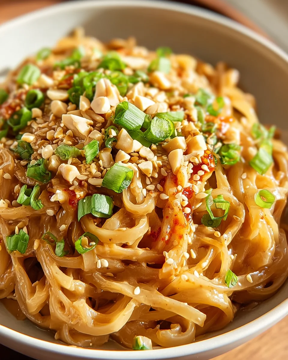 Köstliche Thai Erdnudeln – Schnelles Rezept für Genuss!