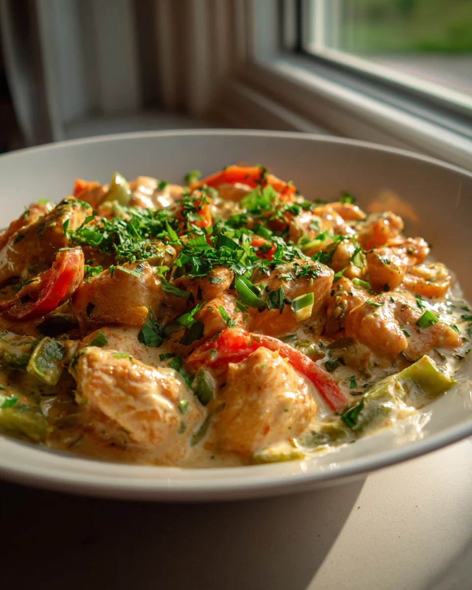 Cremiges Kokos-Hähnchen Pfannengericht: Schnell, einfach, köstlich!