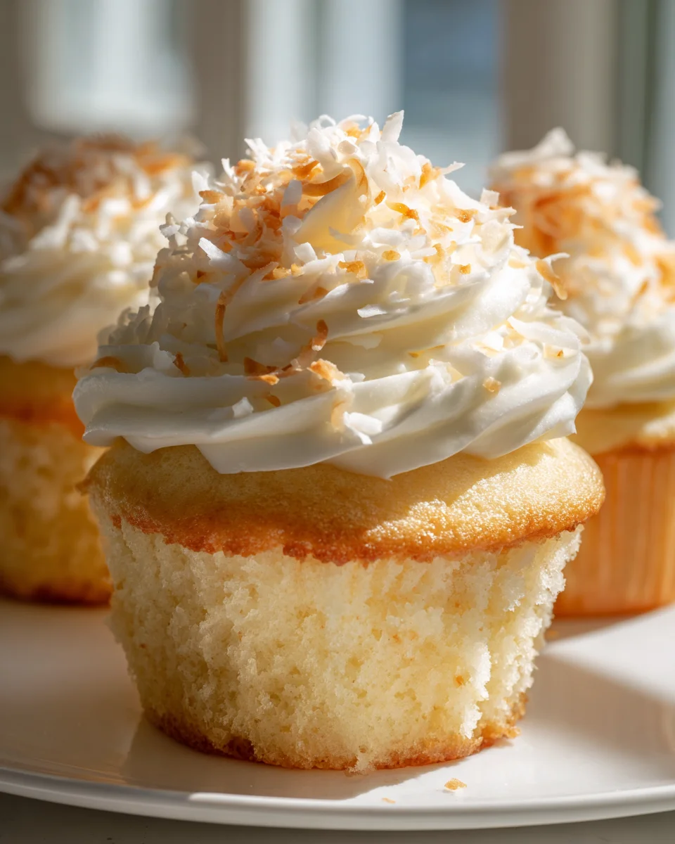 Himmlische Kokosnuss Cupcakes: Süß, saftig & einfach!