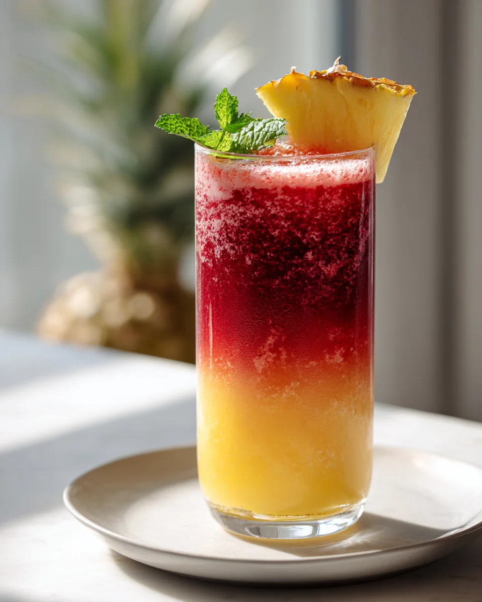 Hibiskustee-Ananas-Smoothie: Fruchtig, kühlend & lecker