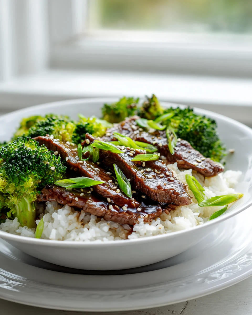 Teriyaki Rindfleisch Brokkoli Reis-Bowl – Einfach & Lecker