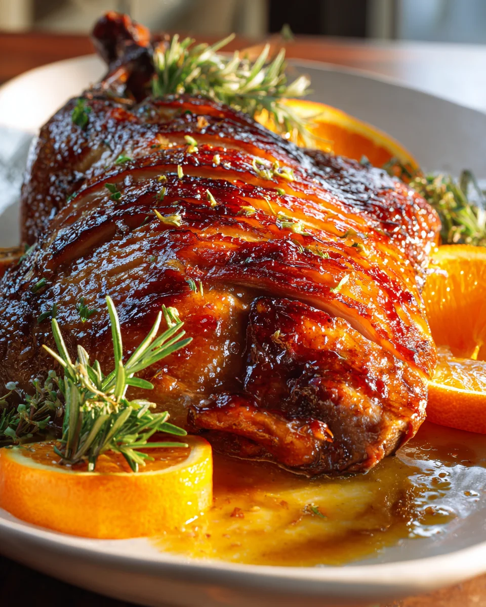 Perfekte Weihnachtsente mit Orangen-Glasur – Festtagsbraten