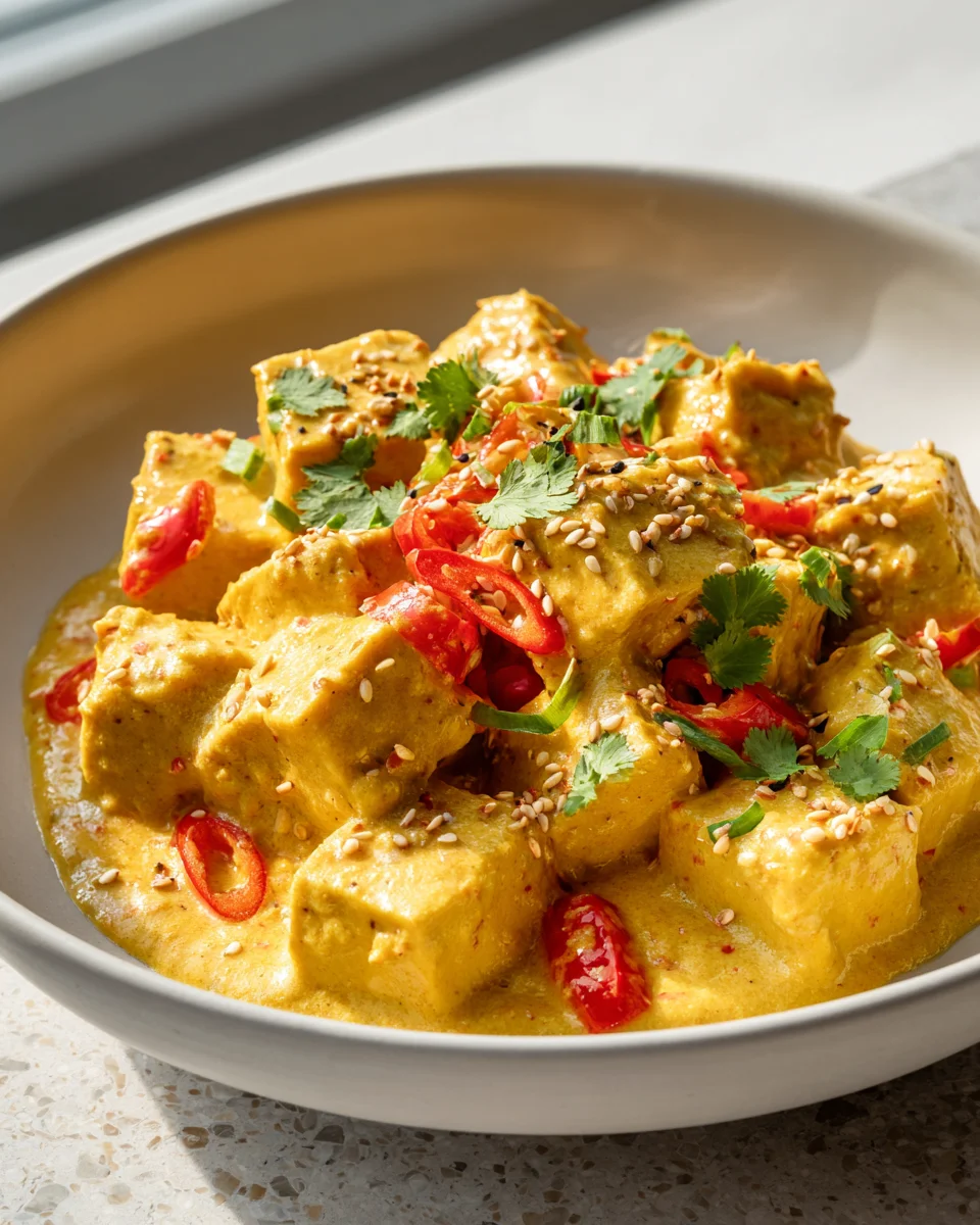 Cremiges Tofu Curry: Dein exotischer Kokosmilch-Genuss