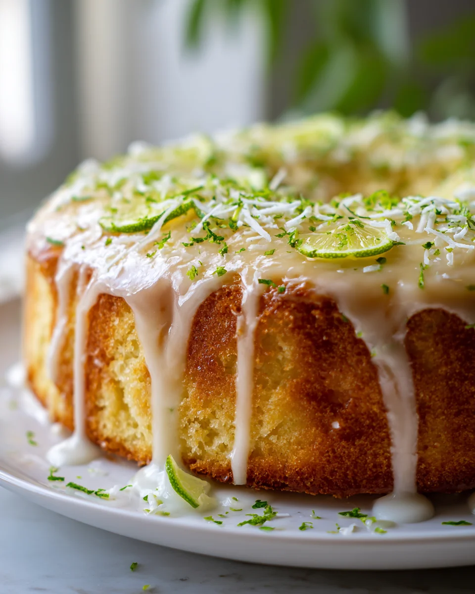 Saftiger Kokos-Limetten-Joghurt-Kuchen: Einfach & Lecker!