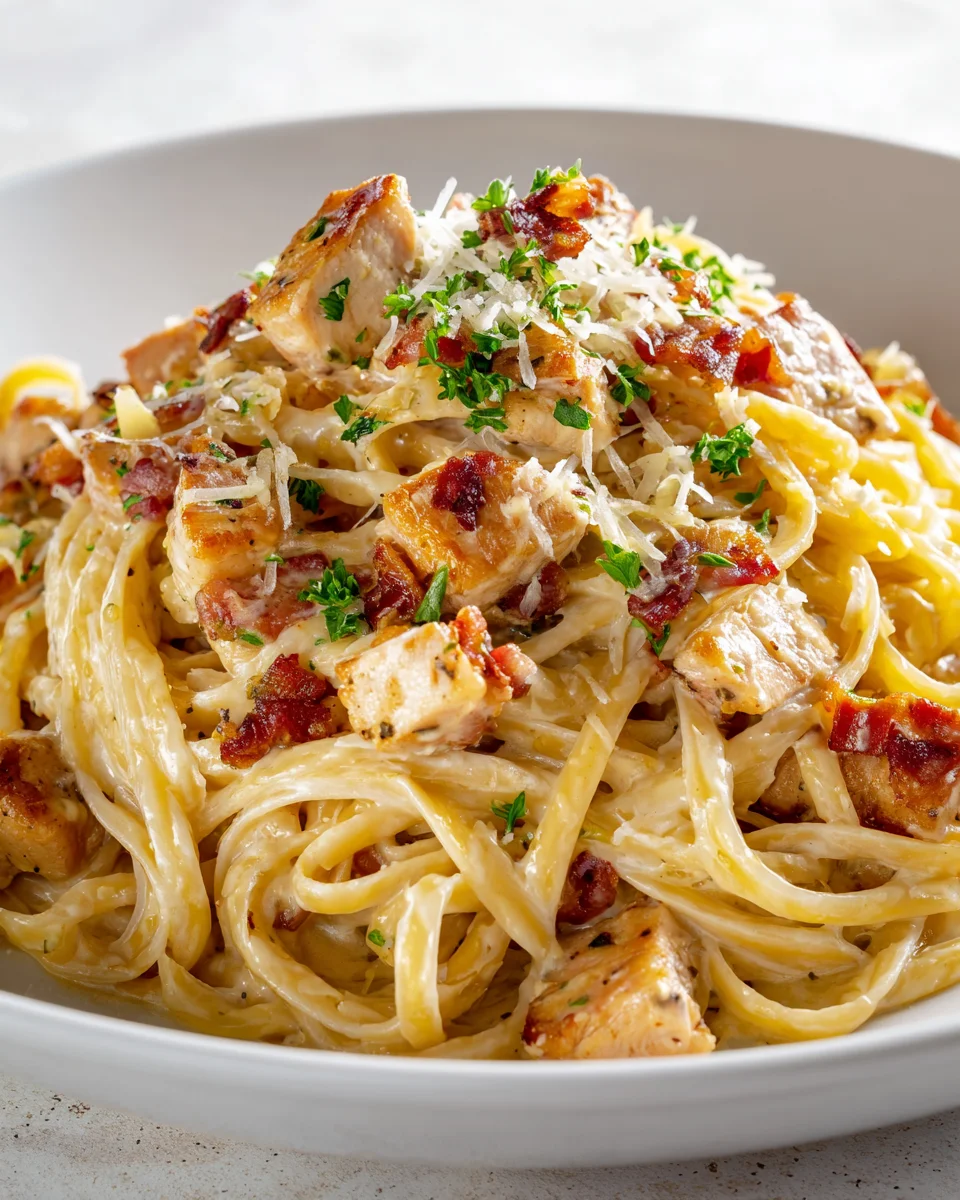 Cremige Hähnchen Carbonara – Einfaches & Schnelles Rezept