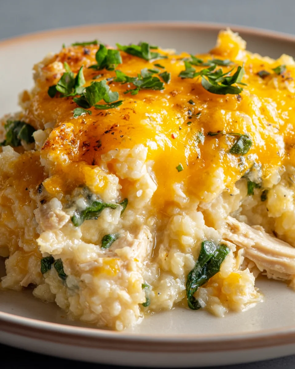 Leckere Chicken Cauliflower Rice Casserole für jeden Tag!
