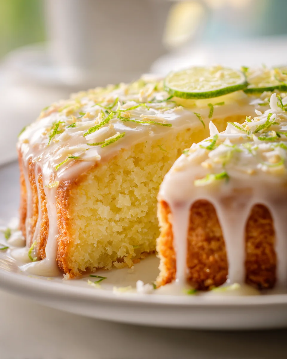Saftiger Kokos-Limetten-Joghurt-Kuchen: Einfach & Lecker!