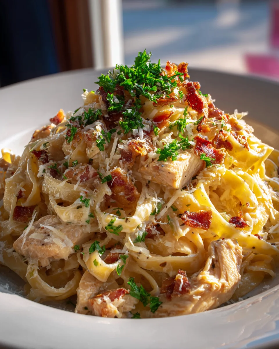 Cremige Hähnchen Carbonara – Einfaches & Schnelles Rezept