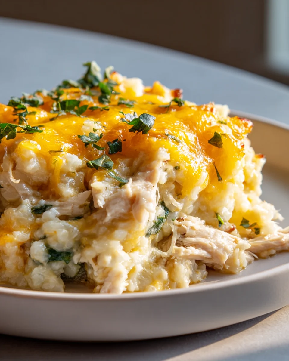 Leckere Chicken Cauliflower Rice Casserole für jeden Tag!