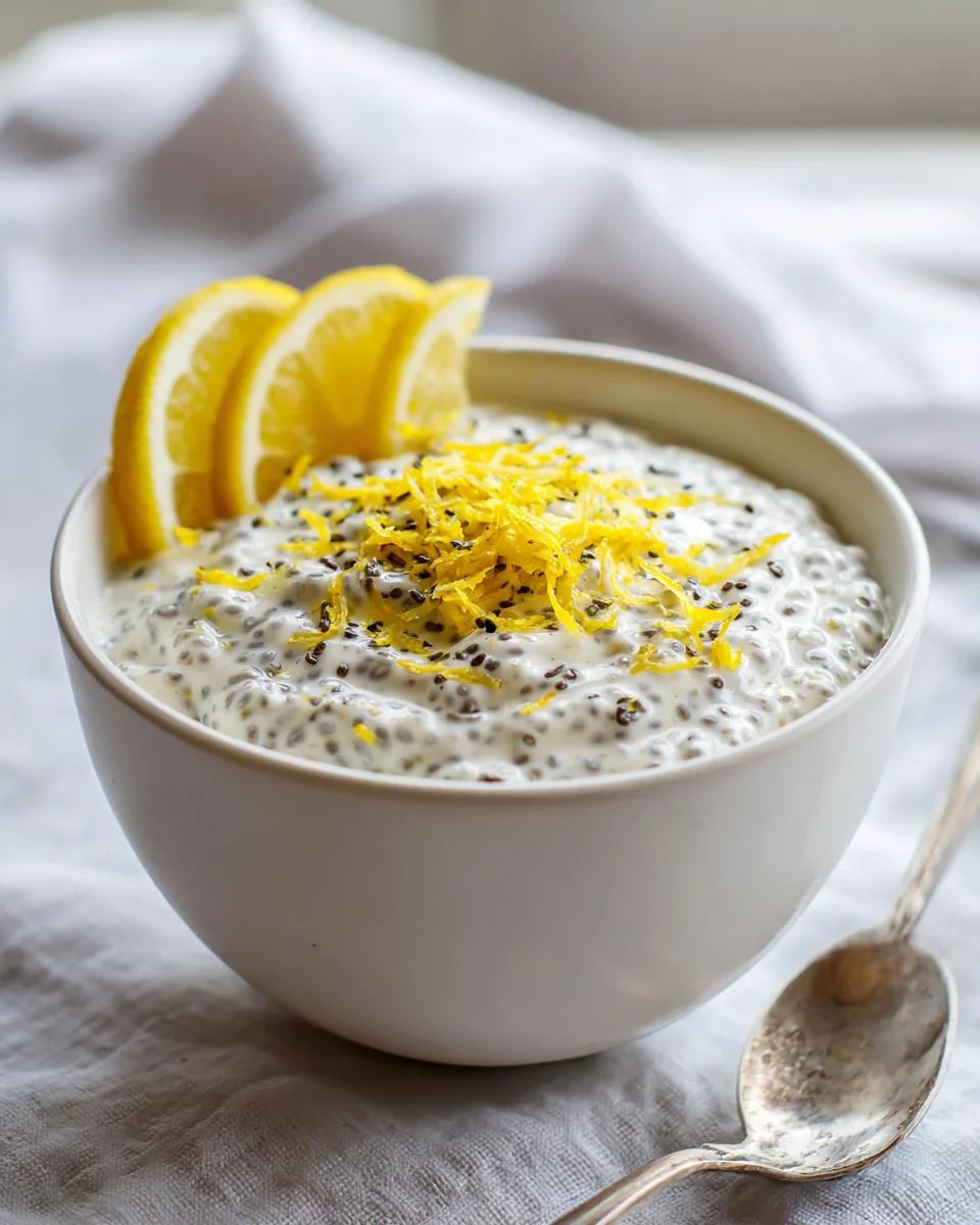 Cremiger Lemon Chia Pudding: Frische Zitrone & Genuss pur!