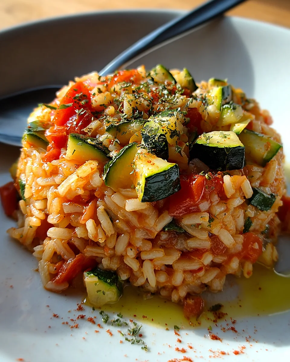 Zucchini Tomaten Reis - Gesundes Rezept für jede Gelegenheit!