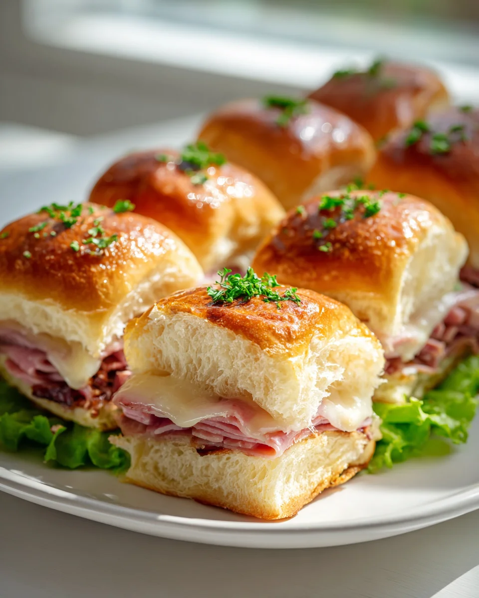 Beef Ham & Käse Hawaiian Sliders: Der perfekte Partysnack!