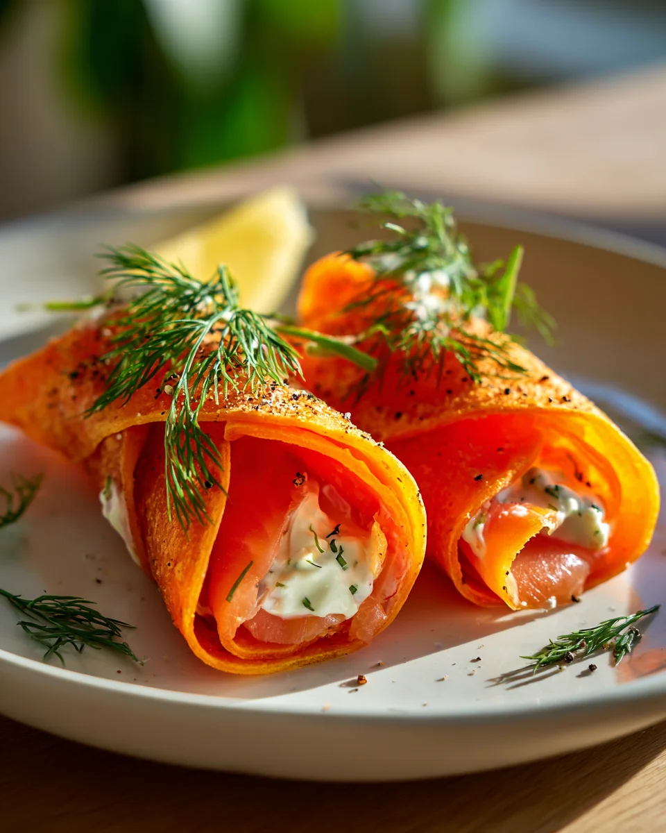 Karotten-Lachs Wraps mit Frischkäse: Gesund & Schnell!