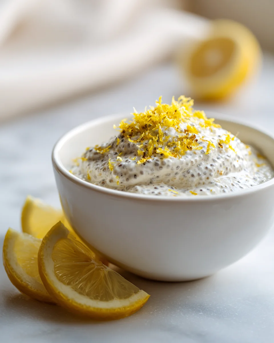 Cremiger Lemon Chia Pudding: Frische Zitrone & Genuss pur!