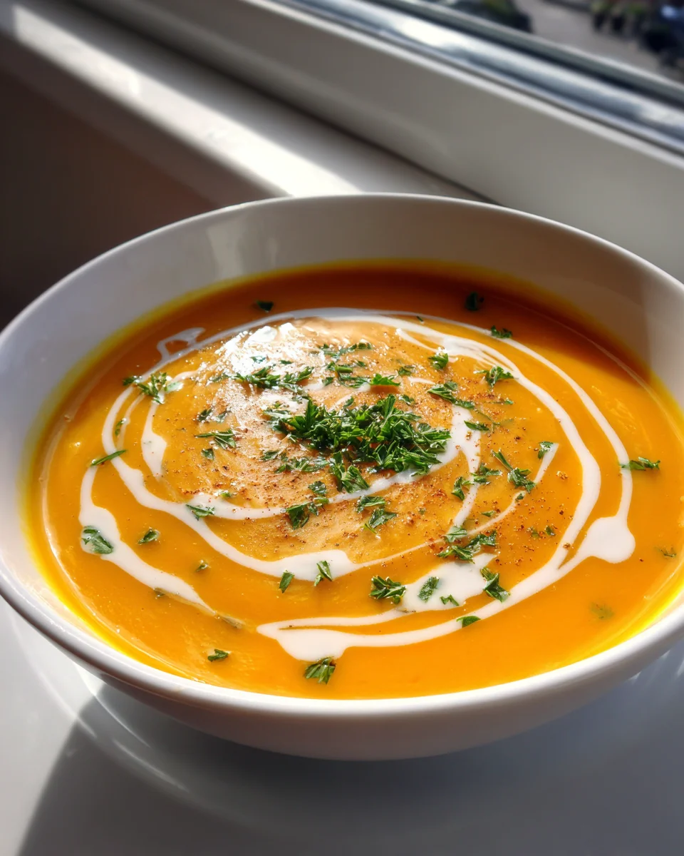 Cremige Kürbissuppe mit Sahne und Muskat – Herzhaft genießen!