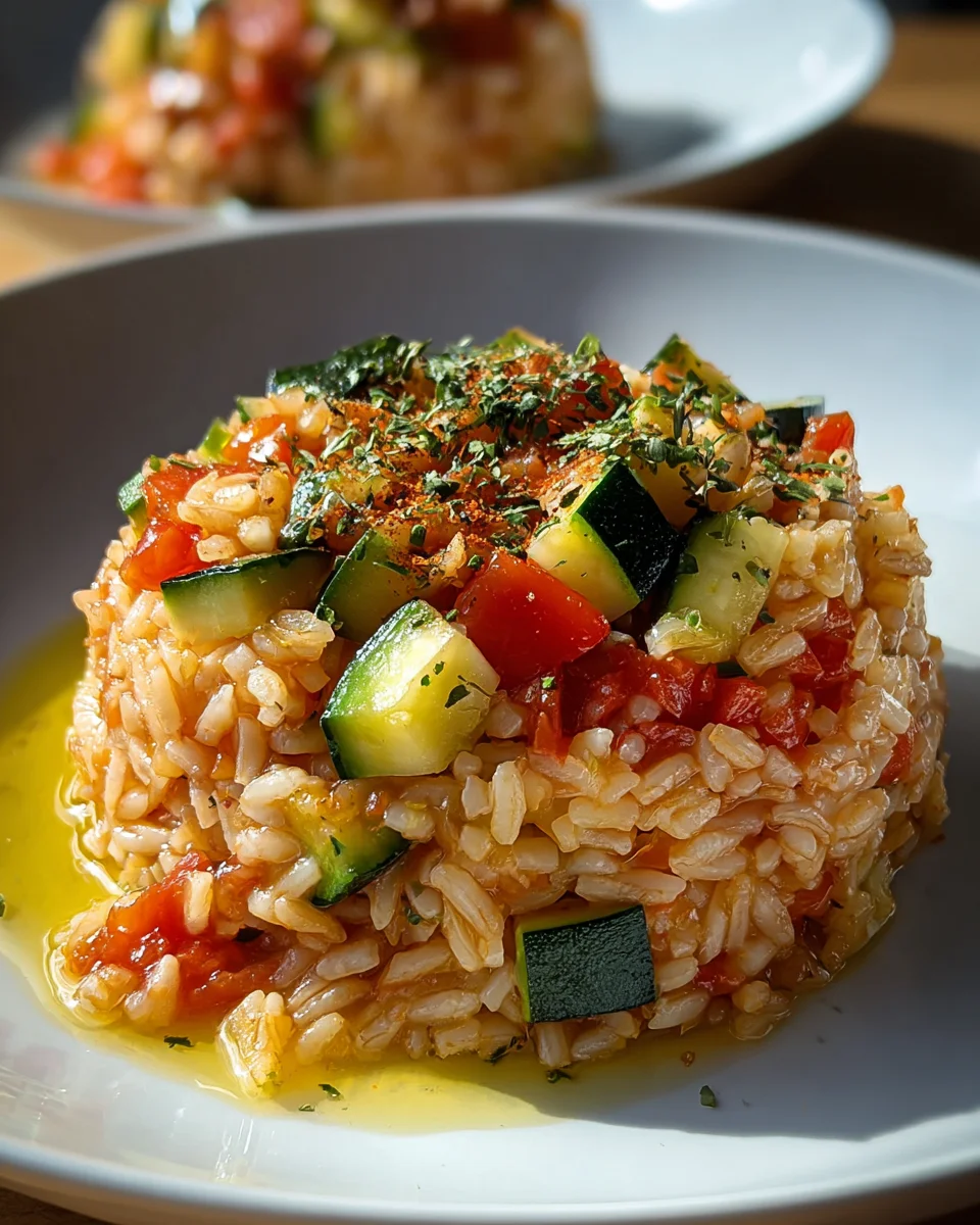 Zucchini Tomaten Reis - Gesundes Rezept für jede Gelegenheit!