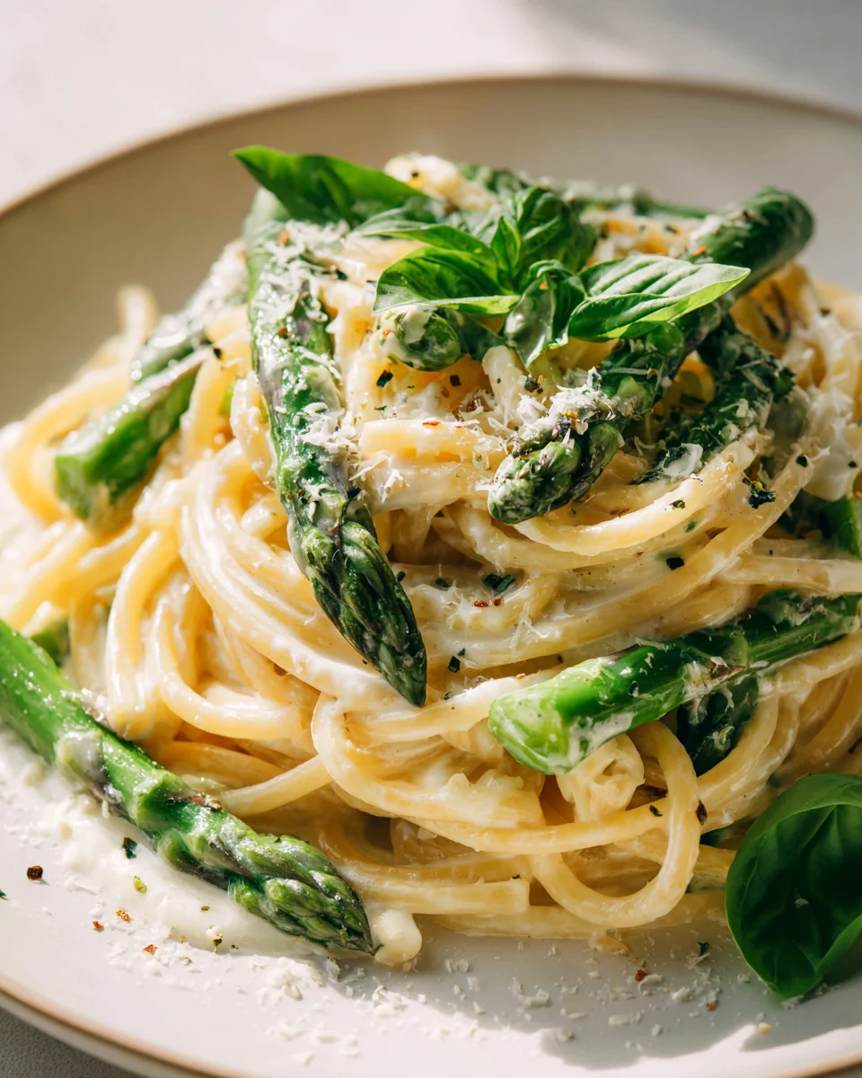 Pasta mit Grünem Spargel: Frische Zitrone & cremige Sauce