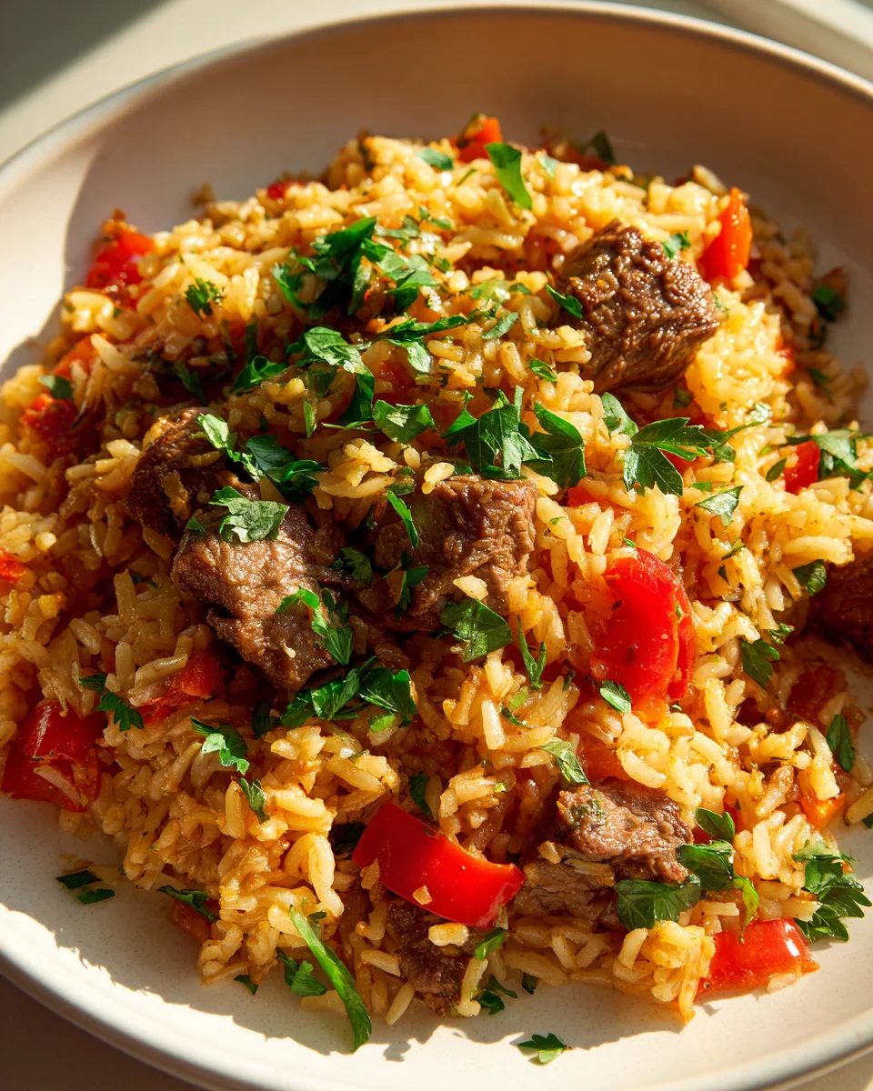 Serbisches Rinder-Reisfleisch One Pot: Schnell & praktisch!