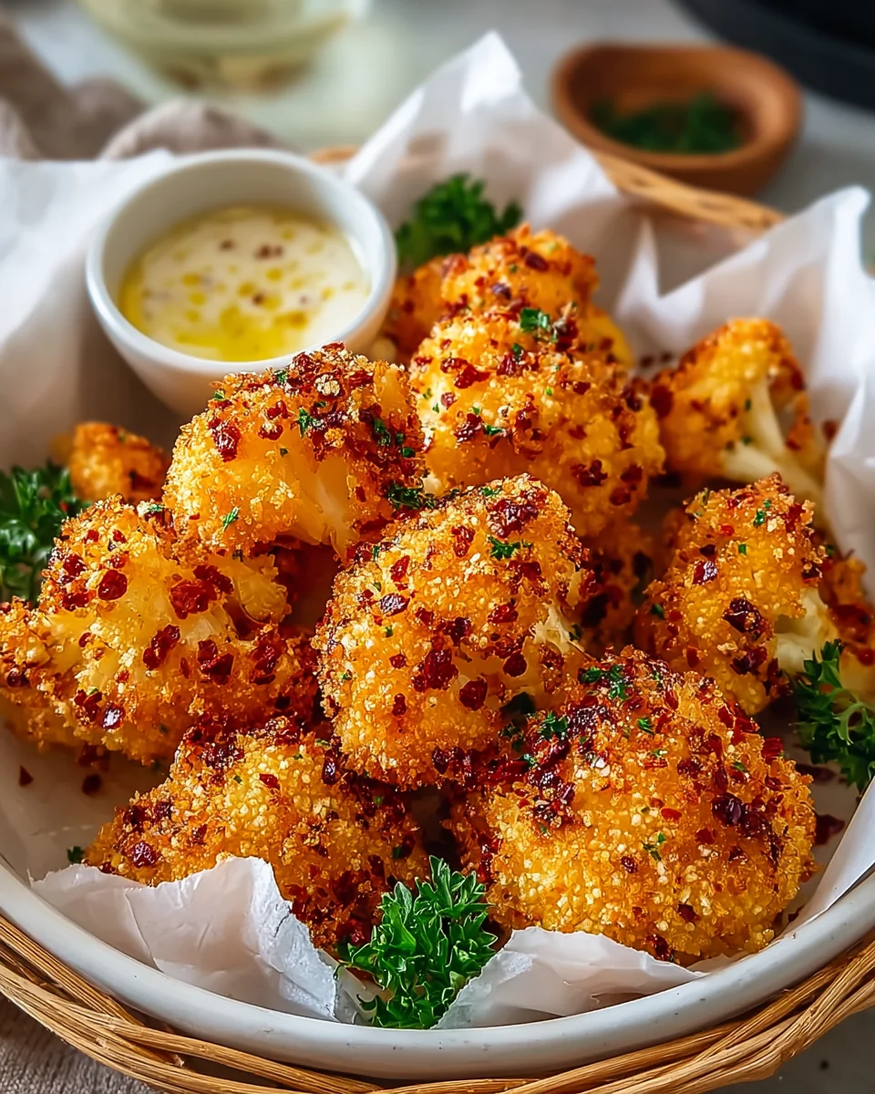 Panierter Blumenkohl aus dem Backofen – Knusprig & Lecker!