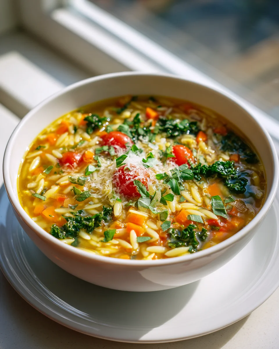 Mediterrane Orzo Suppe Rezept: Schnell & Gesund genießen!