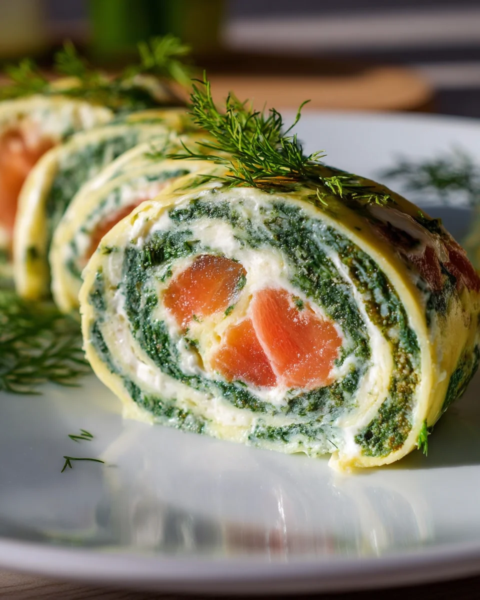 Leckere Low Carb Spinat-Lachs Rolle für Genuss ohne Reue
