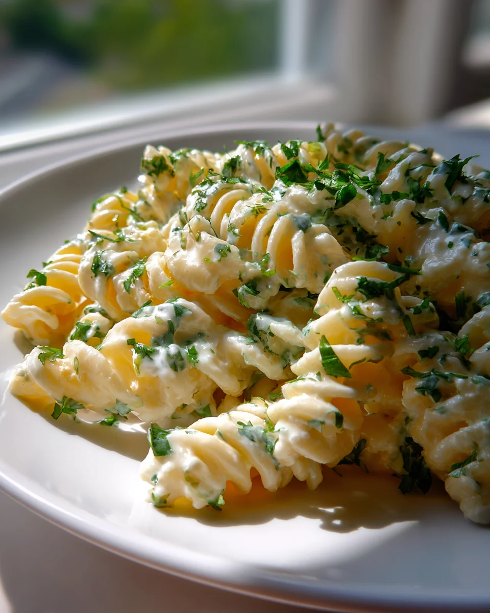High Protein Quark-Pasta mit Kräutern – Gesund & Lecker!