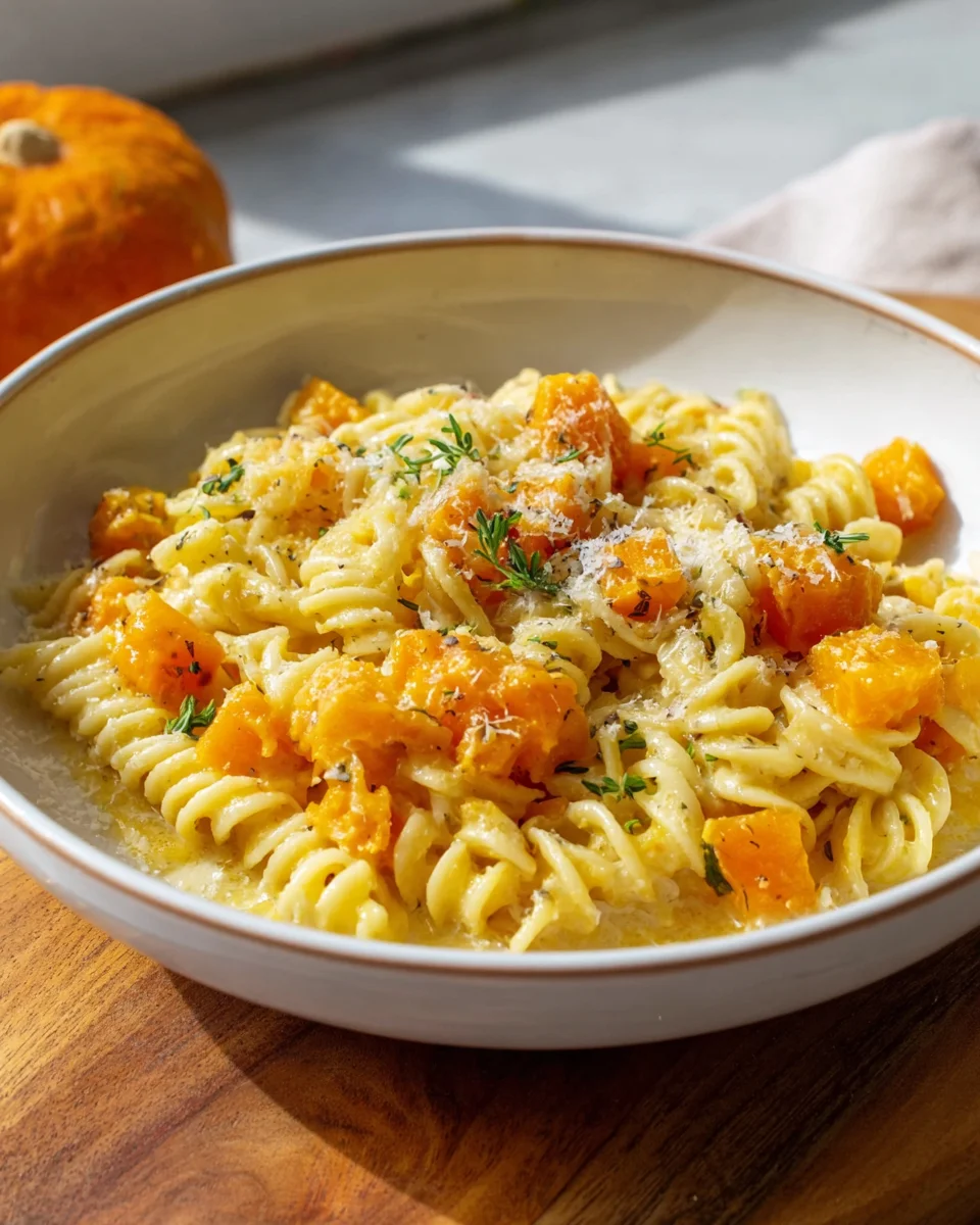 One Pot Pasta mit Kürbis – Einfaches Rezept für den Herbst!