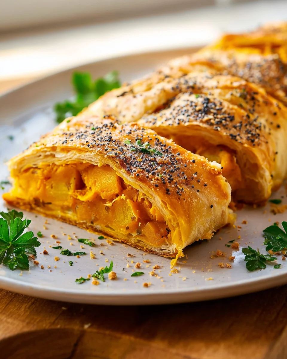 Herzhafter Kürbisstrudel mit Gewürzmagie