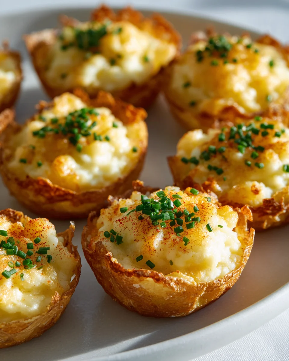 Leckere Mini Kartoffel Taco Bowl Häppchen für die Party!