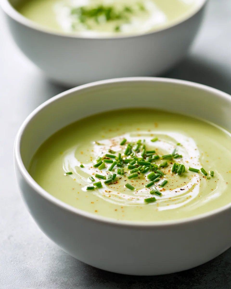 Klassische Spargelcremesuppe mit Sahne und Muskat – ohne Alkohol