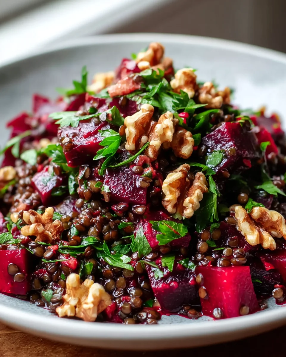 Gesunder Rote Bete Linsen Salat – Lecker und Nahrhaft!