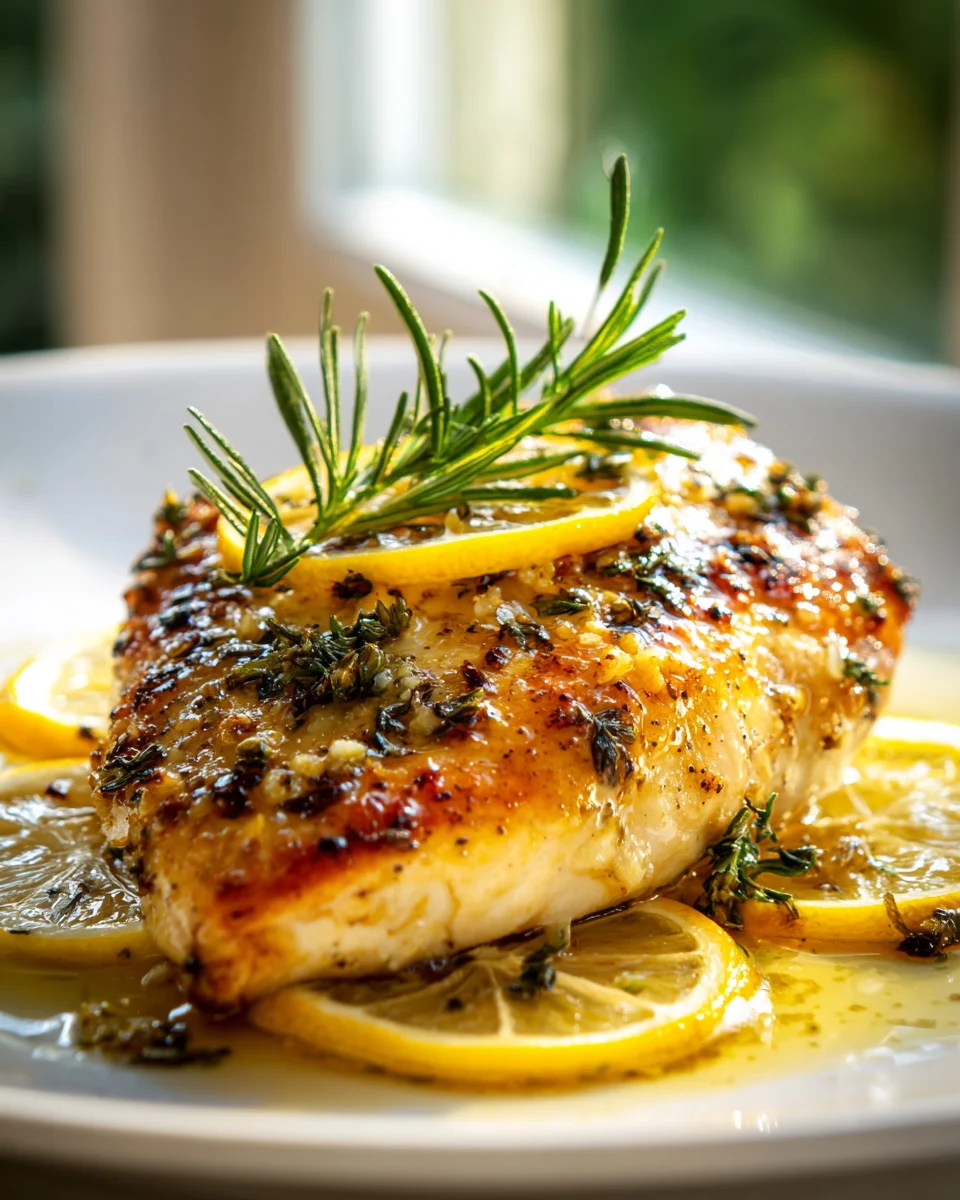 Zitronen-Knoblauch Hähnchenbrust mit Kräutern Rezept