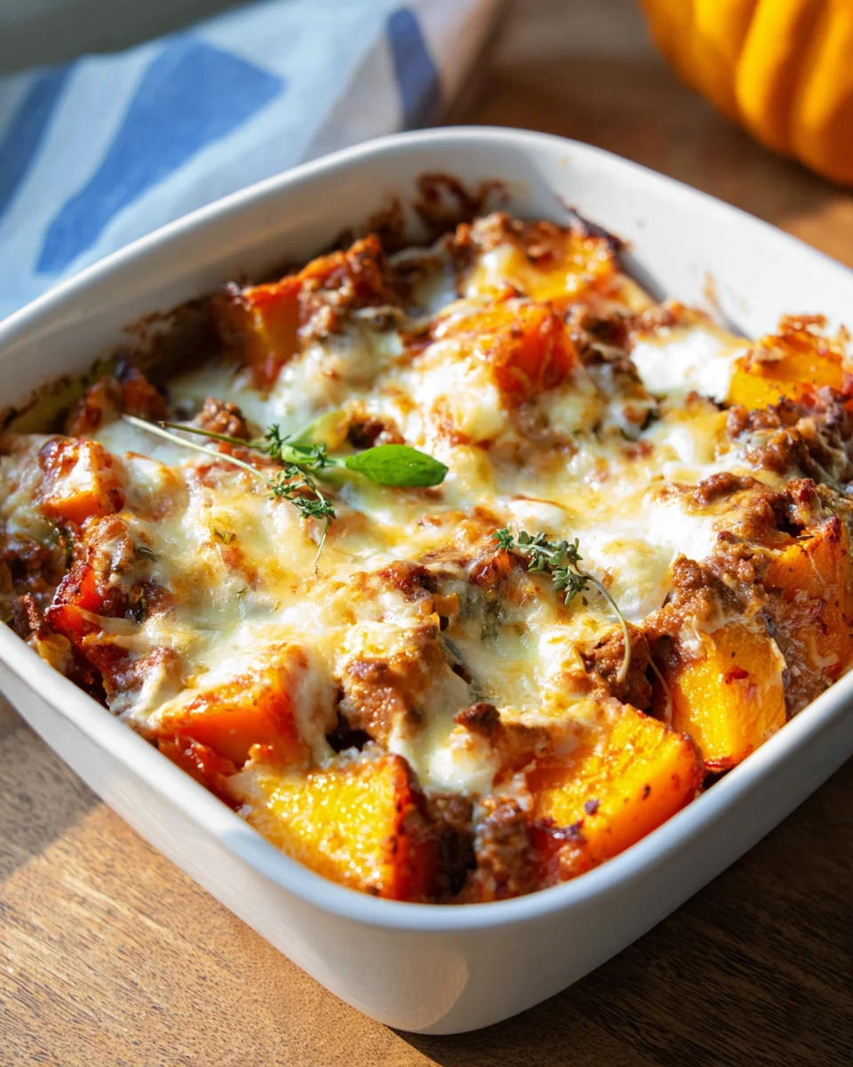 Kürbis Hackfleisch Auflauf: Deftiges Rezept für den Herbst!