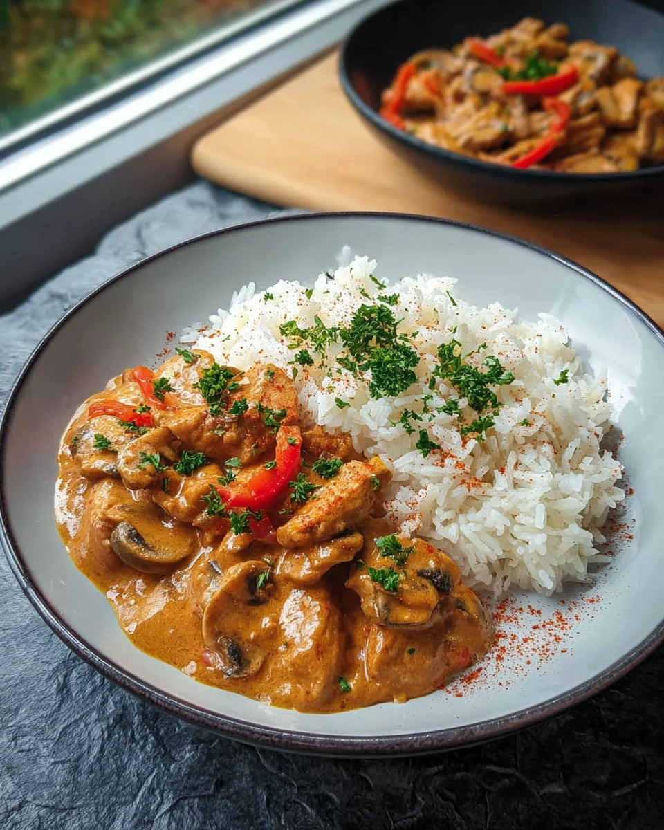 Leckeres Gyros mit Metaxasauce und Reis – einfach nachkochen!