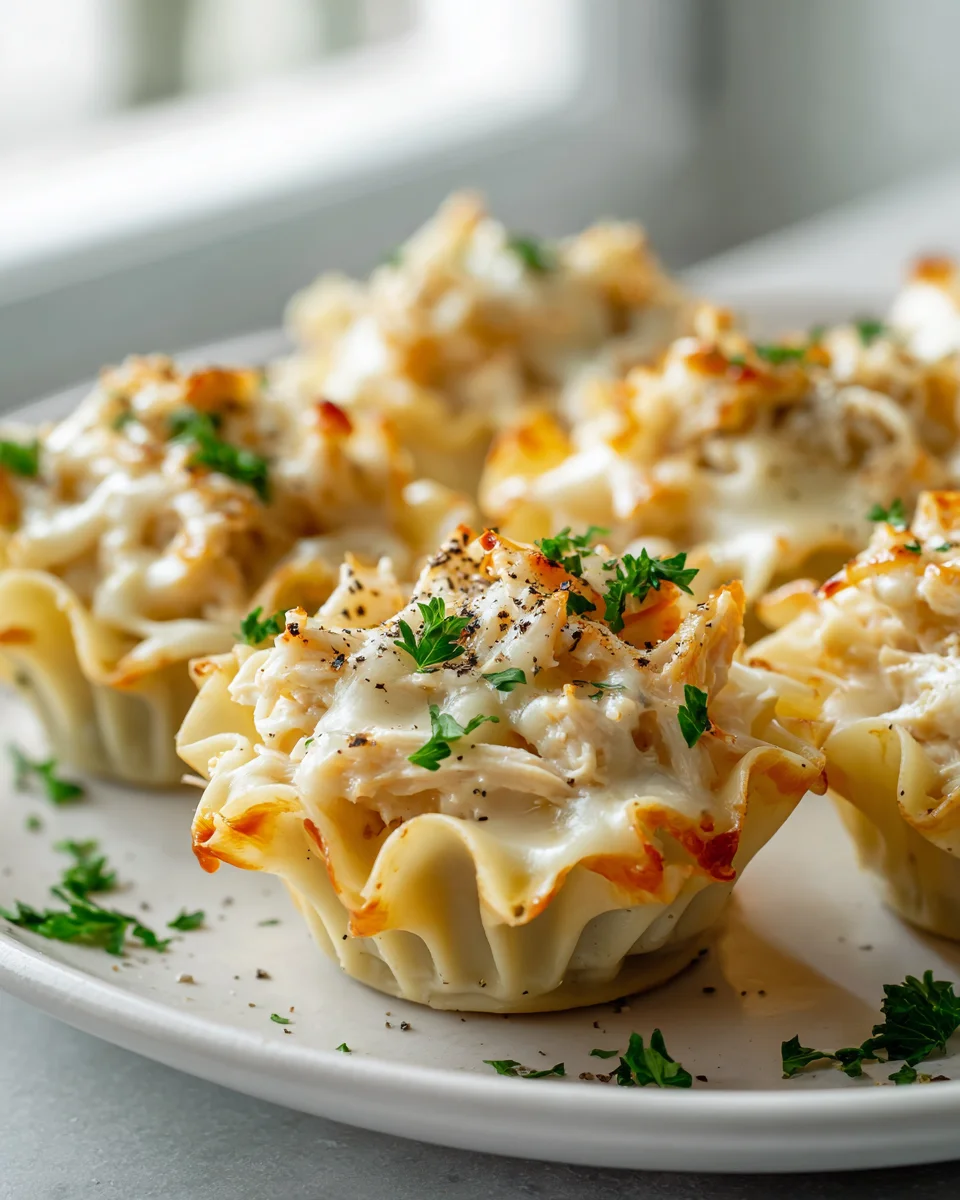 Mini Cheddar Havarti Chicken Pasta Cups – Perfekte Party Snacks!