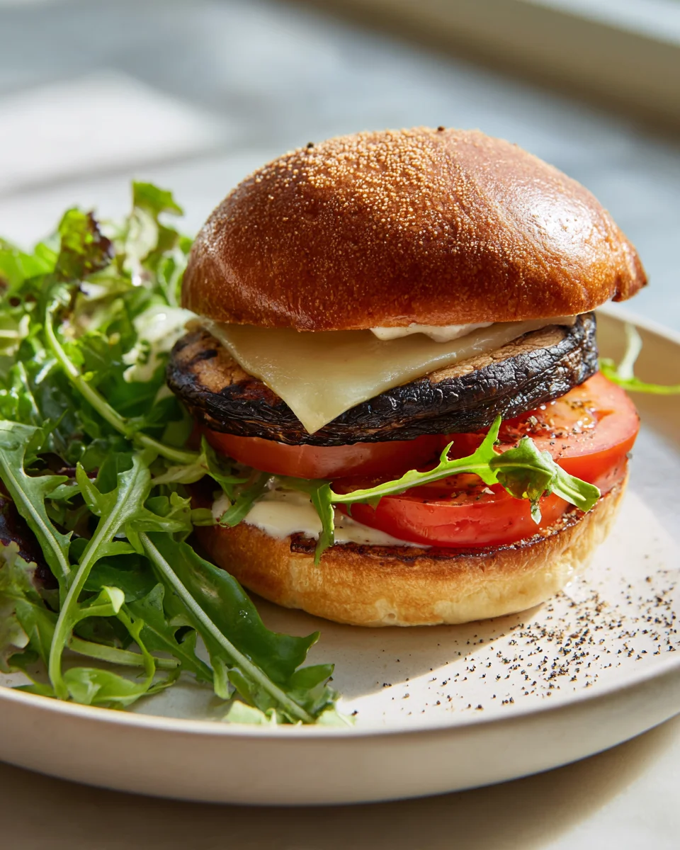 Leckere Pilz Burger vom Grill – Vegetarischer Genuss pur!