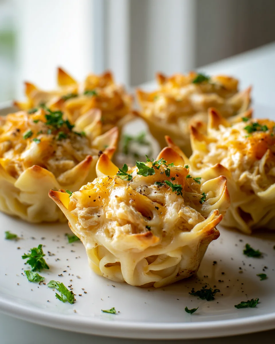 Mini Cheddar Havarti Chicken Pasta Cups – Perfekte Party Snacks!