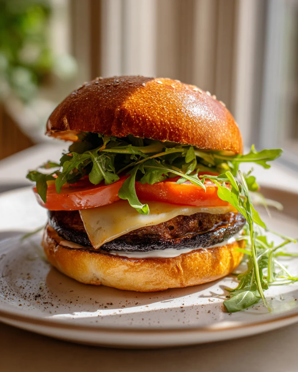 Leckere Pilz Burger vom Grill – Vegetarischer Genuss pur!