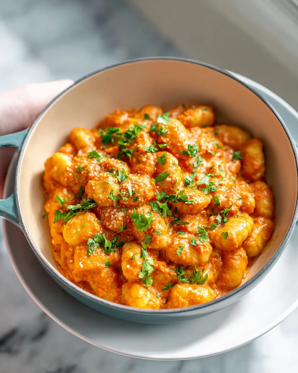 Gnocchi mit Knoblauch-Cremesauce und Tomaten – Einfach lecker!